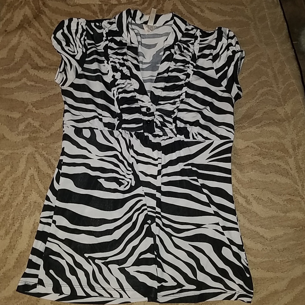 Zebra print blouse